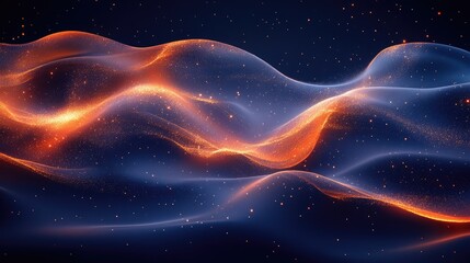 Abstract Glowing Waves
