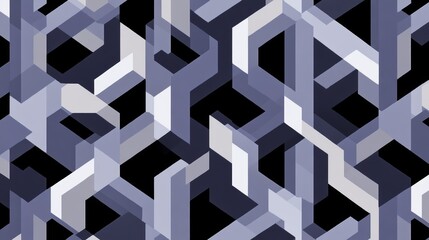 Obraz premium Abstract Grey and Black Geometric Pattern, Geometric Art, Pattern Design, Abstract Shapes, Geometric Background