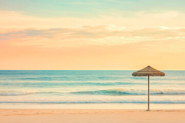 Ruhe am Strand bei Sonnenuntergang