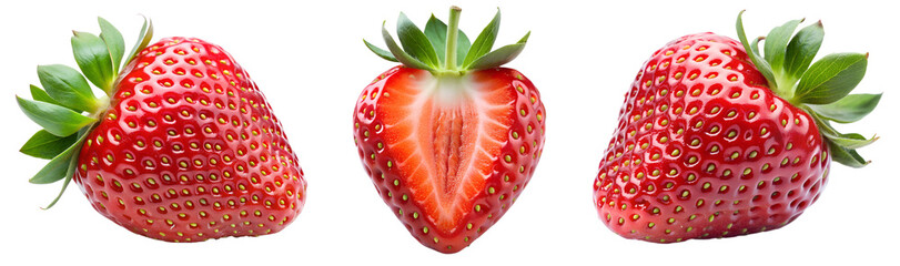 strawberry isolated on transparent background png