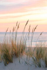 Strand und Abendhimmel im Einklang