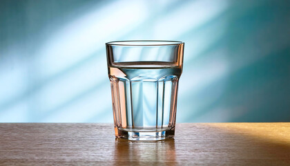 Glass of water on the table