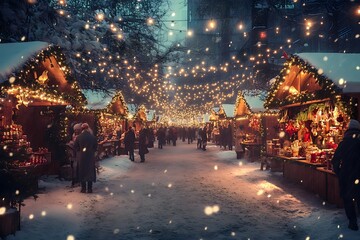 Obraz premium Christmas celebrations with Christmas tree and ornaments decoration .