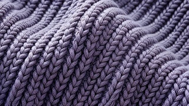 Close-up a knitted fabric with a detailed texture	