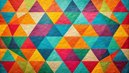 Vibrant geometric shapes with textured paper background perfect for design projects