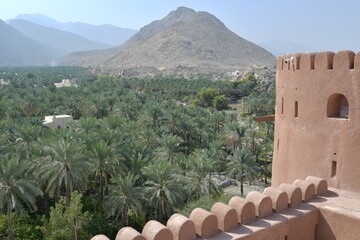 View from Nizwa fort in Oman