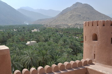 View from Nizwa fort in Oman