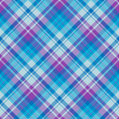 Seamless pattern in unique blue and dark violet colors for plaid, fabric, textile, clothes, tablecloth and other things. Vector image. 2