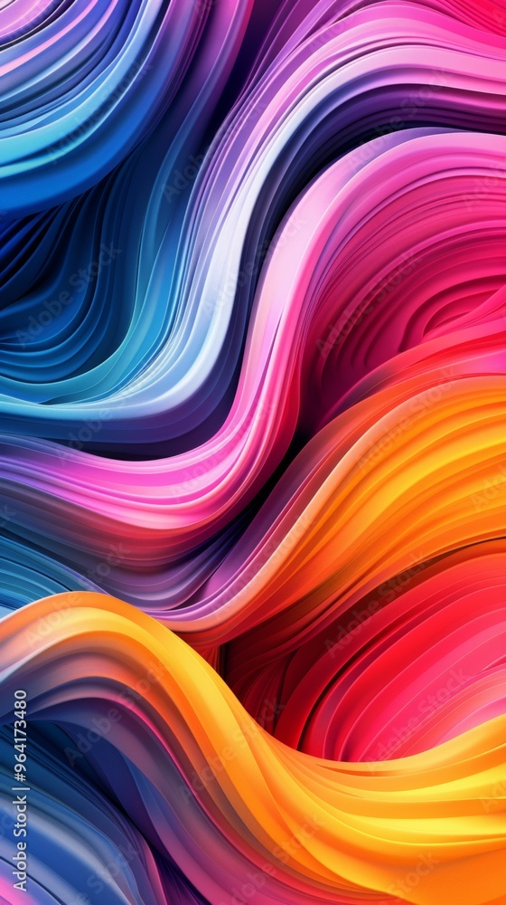 Poster seamless dynamic with vibrant colors in a abstract canvas