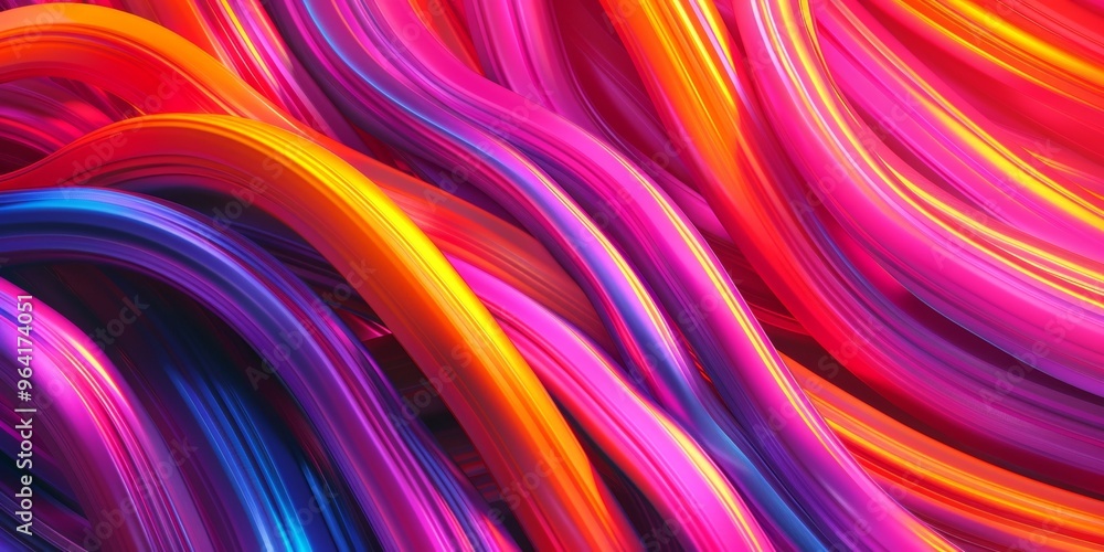 Poster seamless dynamic with vibrant colors in a abstract canvas