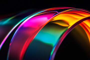 3D abstract glass style background