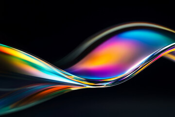 3D abstract glass style background