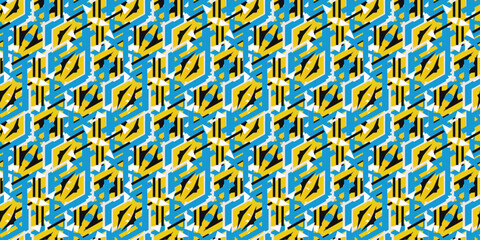 Abstract geometric background, modern seamless pattern. Vector illustration.