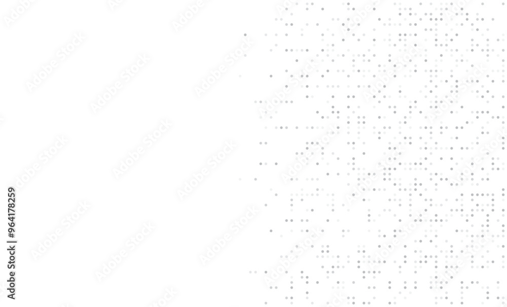 Aufkleber digital technology background. digital data dots gray pattern pixel background