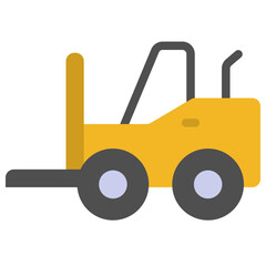 forklift flat icon