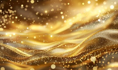 shiny golden wave background