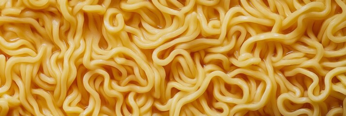 Closeup view of thin instant noodles, ideal for a variety of Asian dishes and flavorful ramen bowls