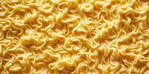 Closeup view of thin instant noodles, ideal for a variety of Asian dishes and flavorful ramen bowls