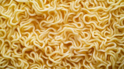 Closeup view of thin instant noodles, ideal for a variety of Asian dishes and flavorful ramen bowls
