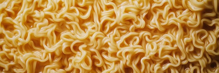 A Close Up Image Showcasing the Intricate Background Texture of Curly Instant Noodles