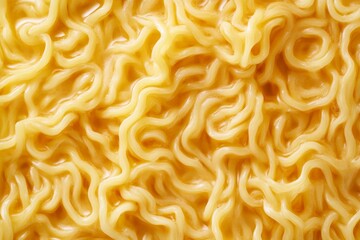 A Close Up Image Showcasing the Intricate Background Texture of Curly Instant Noodles