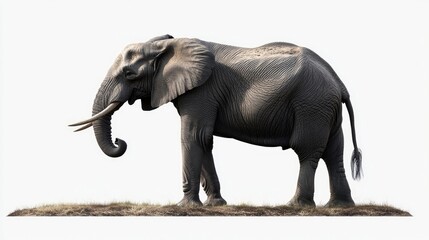 Obraz premium elephant , full body picture on transparency background PNG