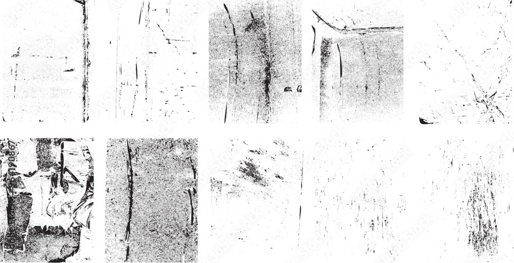Poster grunge backgrounds set. big collection of vector overlay, distress, textures .simply place illustrat