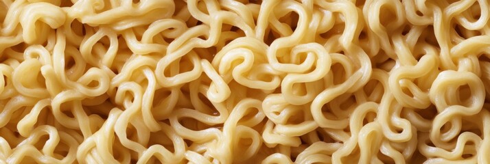 A Close Up Image Showcasing the Intricate Background Texture of Curly Instant Noodles