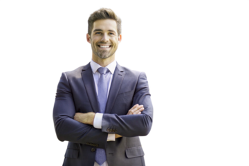 portrait of a businessman transparent background png file,