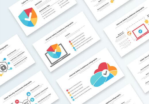 Cyber Security Awareness And Safety Guideline Infographic