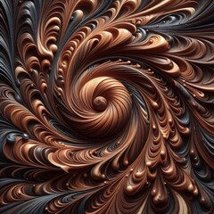 Astonishing chocolate swirl. Backgrounds series.
