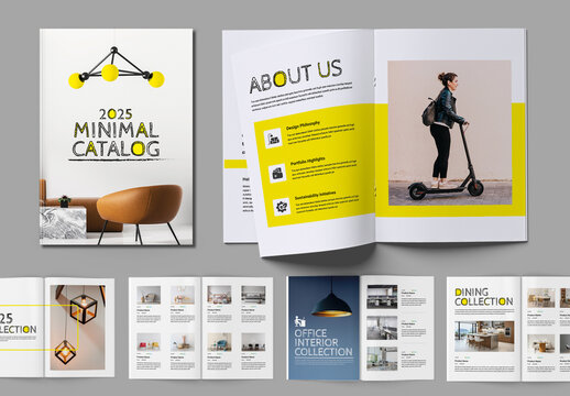 Minimal Catalog Brochure Layout