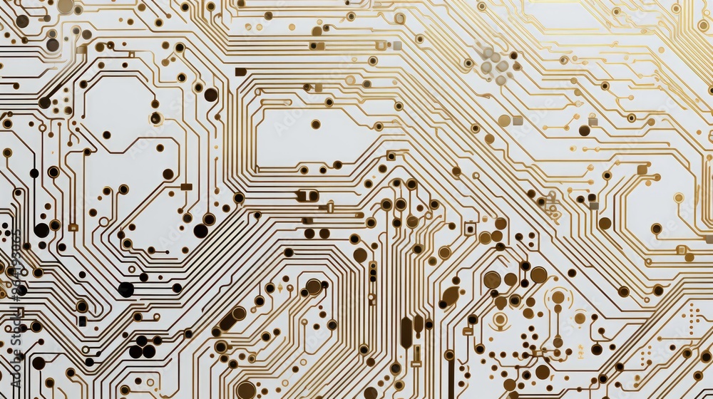 Poster close up of circuit board background. neural network ai generated art