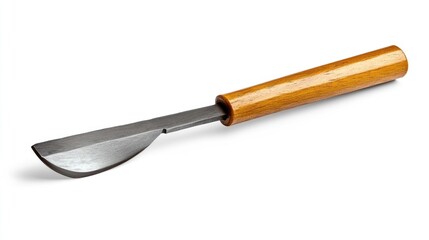 Fototapeta premium Modern chisel isolated on white Carpenter's tool on isolate transparency background, PNG