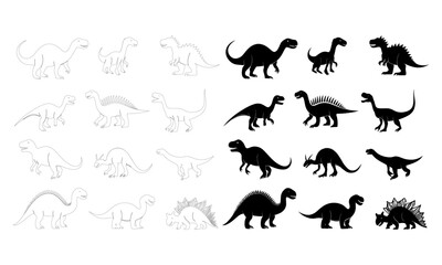 dinosaurs vector
