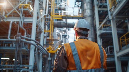 The engineer stands prominently, symbolizing the central role of engineering in the project success.