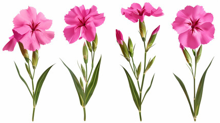 Obraz premium Dianthus flowers Mockup