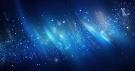 Obraz premium A mesmerizing abstract background featuring blue tones and sparkling light effects, ideal for digital designs and presentations.