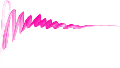 Bold Pink Zigzag Pattern on Transparent Background.