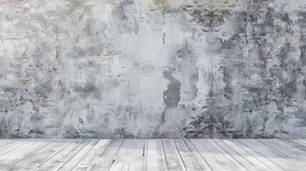 Fototapeta premium Textured gray and white wall background with concrete surface and wallpaper design
