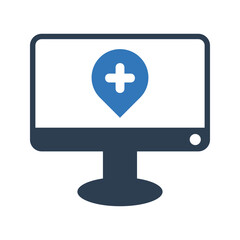 Obraz premium Computer health icon