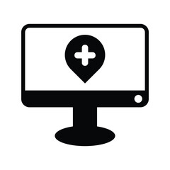 Fototapeta premium Computer health icon