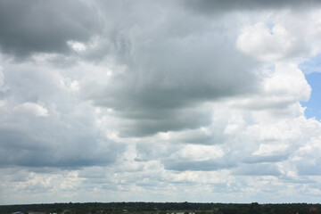 Blue sky with white clouds