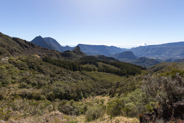 A nice view of Salazie cirque in La Reunion