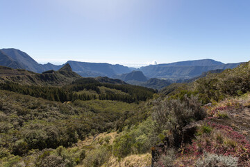 A nice view of Salazie cirque in La Reunion