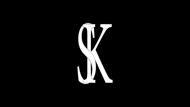 Lgo designh with the letters S and K 