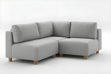 Obraz premium sofa isolated on white background