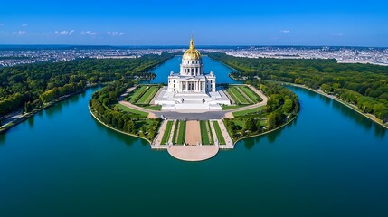 Explore the Palace of Versailles in France, the opulent residence of French kings, with its grand gardens and hall of mirrors. 
