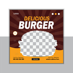 Food social media post design