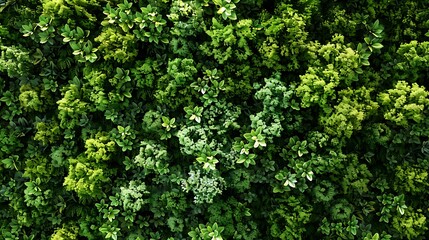 Obraz premium a bush with green leaves.